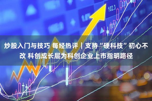 炒股入门与技巧 每经热评｜支持“硬科技”初心不改 科创成长层为科创企业上市指明路径